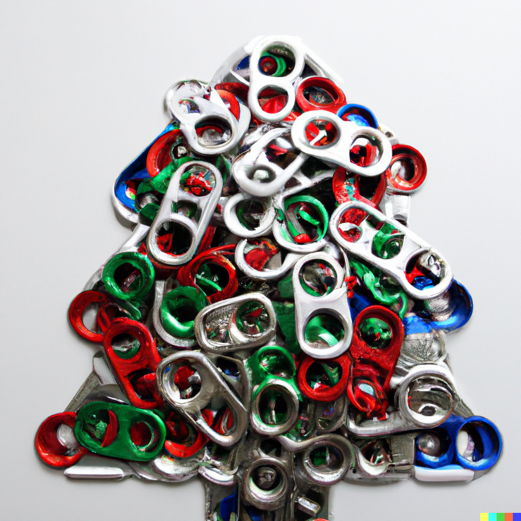 Pull Tab Christmas Tree